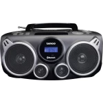 UKW CD radio Lenco SCD-100 AUX, Bluetooth, CD, SD, UKW, USB Crna