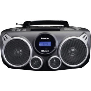 UKW CD radio Lenco SCD-100 AUX, Bluetooth, CD, SD, UKW, USB Crna slika
