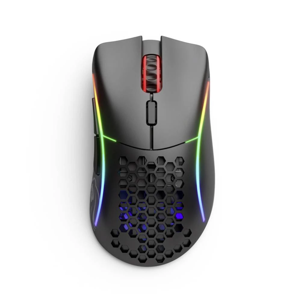 Glorious PC Gaming Race Model D- Wireless igraći miš bežično, žičani optički crna 6 Tipke 19000 dpi osvjetljen, odvojivi kabel slika