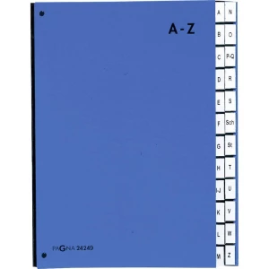 PAGNA Uredski materijal 24249-02 Karton Plava boja DIN A4 Broj pretinaca: 24 A-Z slika
