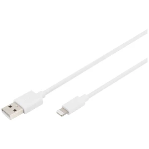 Digitus mobitel, Apple iPad/iPhone/iPod, računalo, prijenosno računalo kabel za punjenje [1x USB-A - 1x Lightning] 2 m USB a, Apple lightning slika