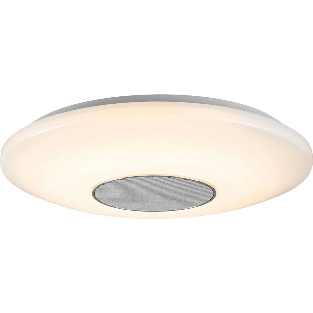 WOFI APOLLON 9932.01.06.9400 LED stropna svjetiljka s zvučnikom 24 W toplo-bijela bijela, siva slika