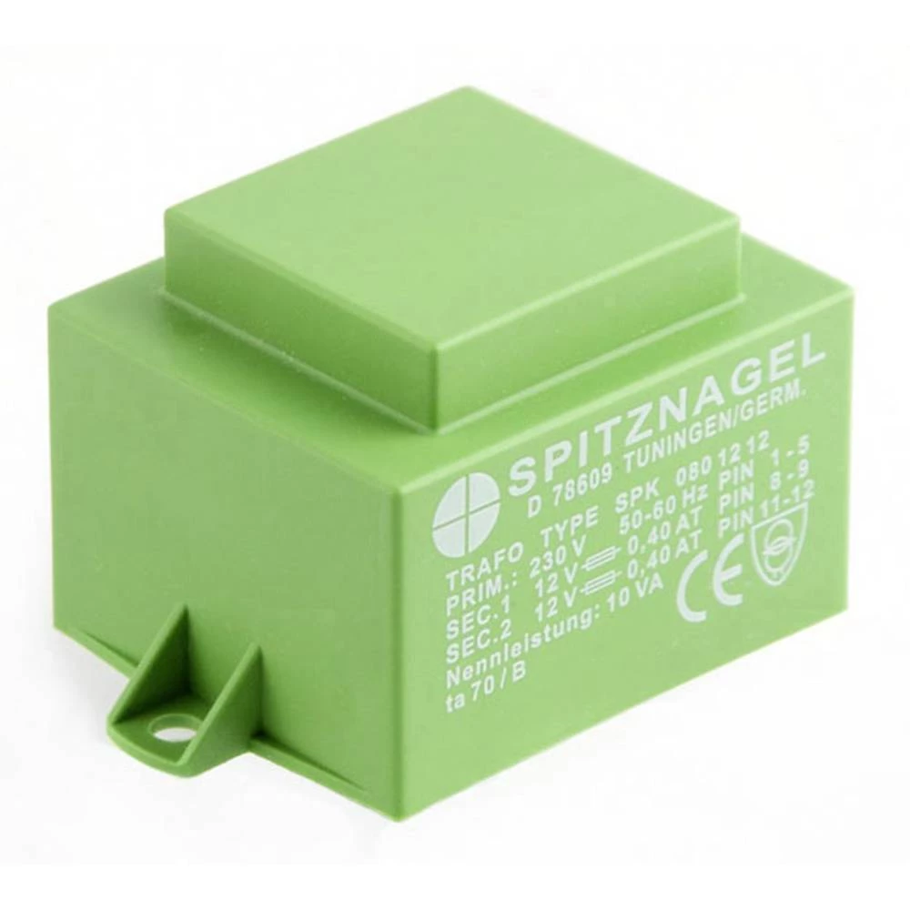 PCB transformator 1 x 230 V 2 x 24 V/AC 10 VA 208 mA SPK 0802424 Spitznagel slika