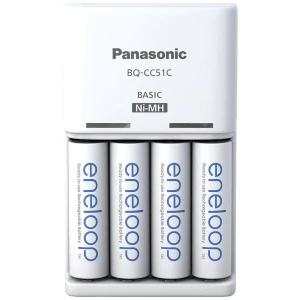 Panasonic Basic BQ-CC51 + 4x eneloop AA utični punjač nikalj-metal-hidridni micro (AAA), mignon (AA) slika