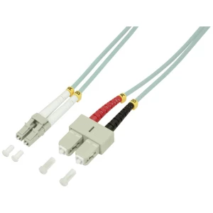 LogiLink FP3LS05 Glasfaser svjetlovodi priključni kabel [1x muški konektor lc - 1x muški konektor sc] 50/125 µ Multimode OM3 5.00 m slika