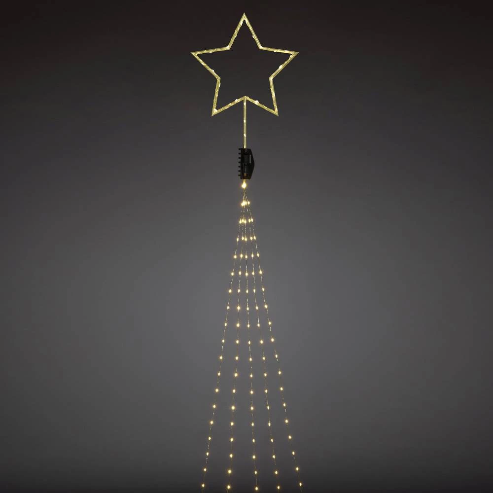 Konstsmide 6315-880 LED zavjesa Zvijezda Unutra strujni pogon LED Jantarna boja Osvjetljena duljina: 2.35 m slika