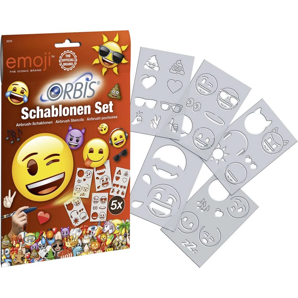 Orbis Šablona za zračni kist 30224 Emoji slika