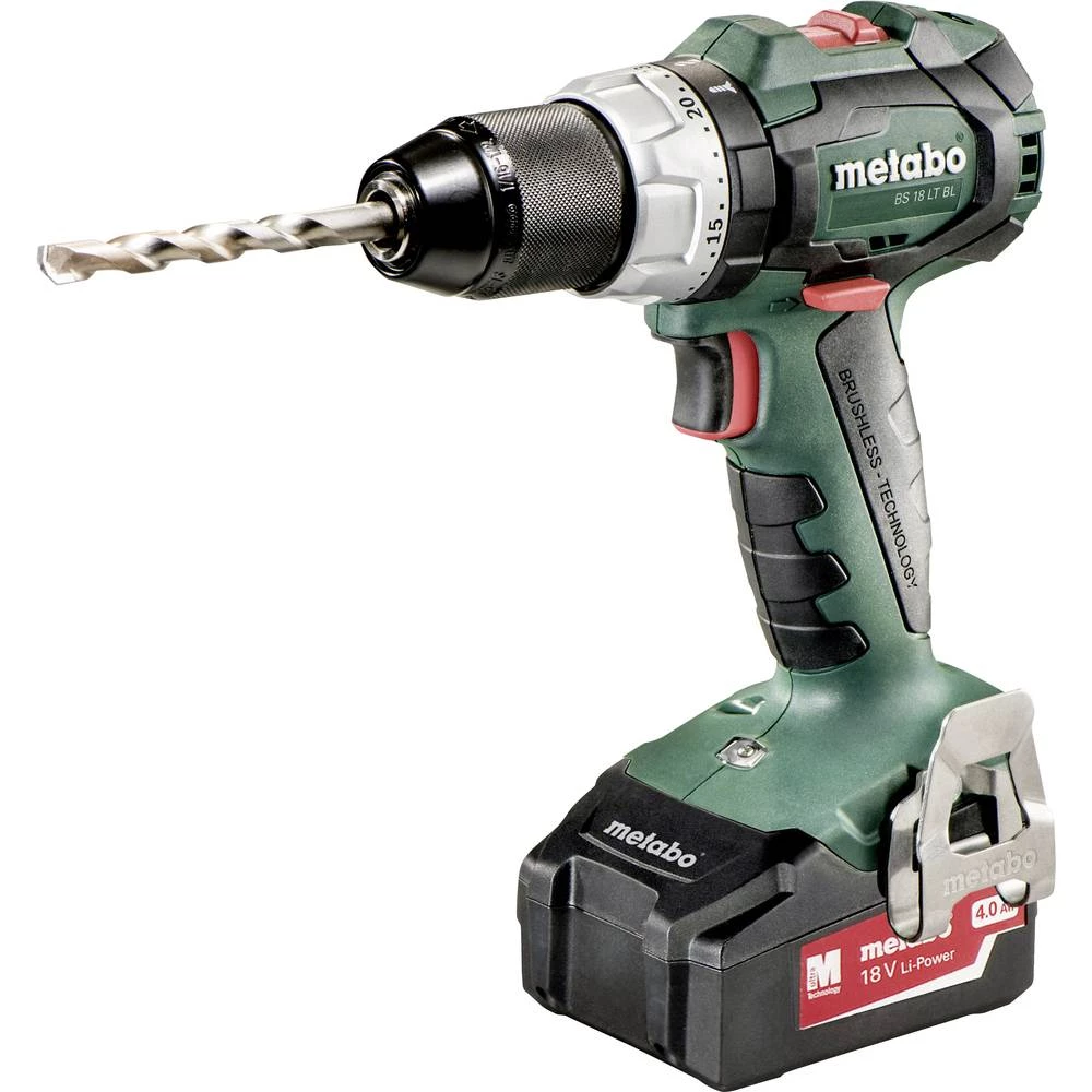 Metabo BS 18 LT BL Aku-bušilica 4 Ah uklj. Kofer, uklj. Pribor, uklj. 2. Aku baterije slika