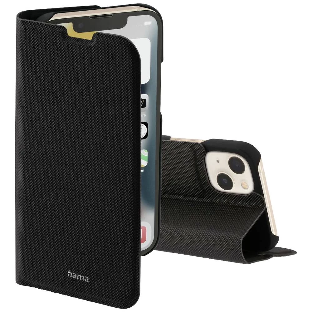 Hama Slim Pro Pogodno za model mobilnog telefona: iPhone 14, crna Hama Slim Pro knjižica Apple iPhone 14 crna slika