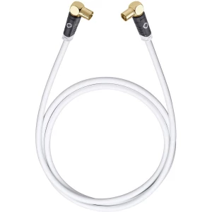 Antene, SAT Priključni kabel [1x 75 Ω antenski muški konektor - 1x 75 Ω antenski ženski konektor] 0.75 m 120 dB pozl slika