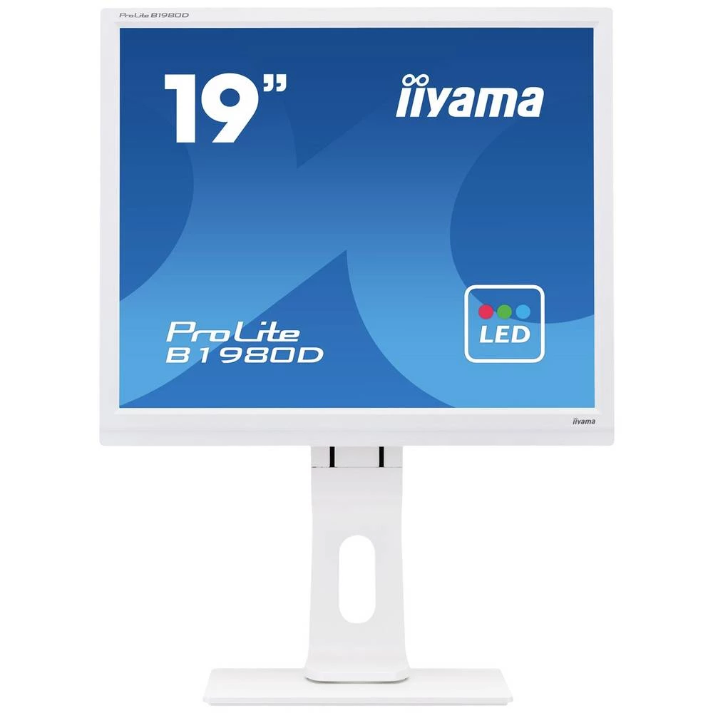 Iiyama ProLite B1980D-W1 led zaslon 48.3 cm (19 palac) Energetska učinkovitost 2021 E (A - G) 1280 x 1024 piksel SXGA 5 ms VGA, DVI TN LED slika