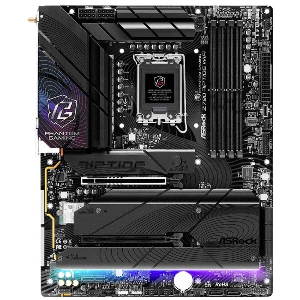 ASRock Phantom Gaming Z790 Riptide WiFi matična ploča Baza Intel® 1700 Faktor oblika (detalji) ATX Set čipova matične pl slika