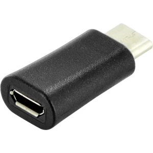 USB 2.0 Adapter [1x Ženski konektor USB 2.0 tipa Micro B - 1x Muški konektor USB-C™] Crna ednet slika