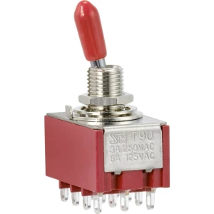 TRU COMPONENTS  ozibni prekidač 250 V/AC 3 A 4 x on/on  zadržava položaj 1 St. slika
