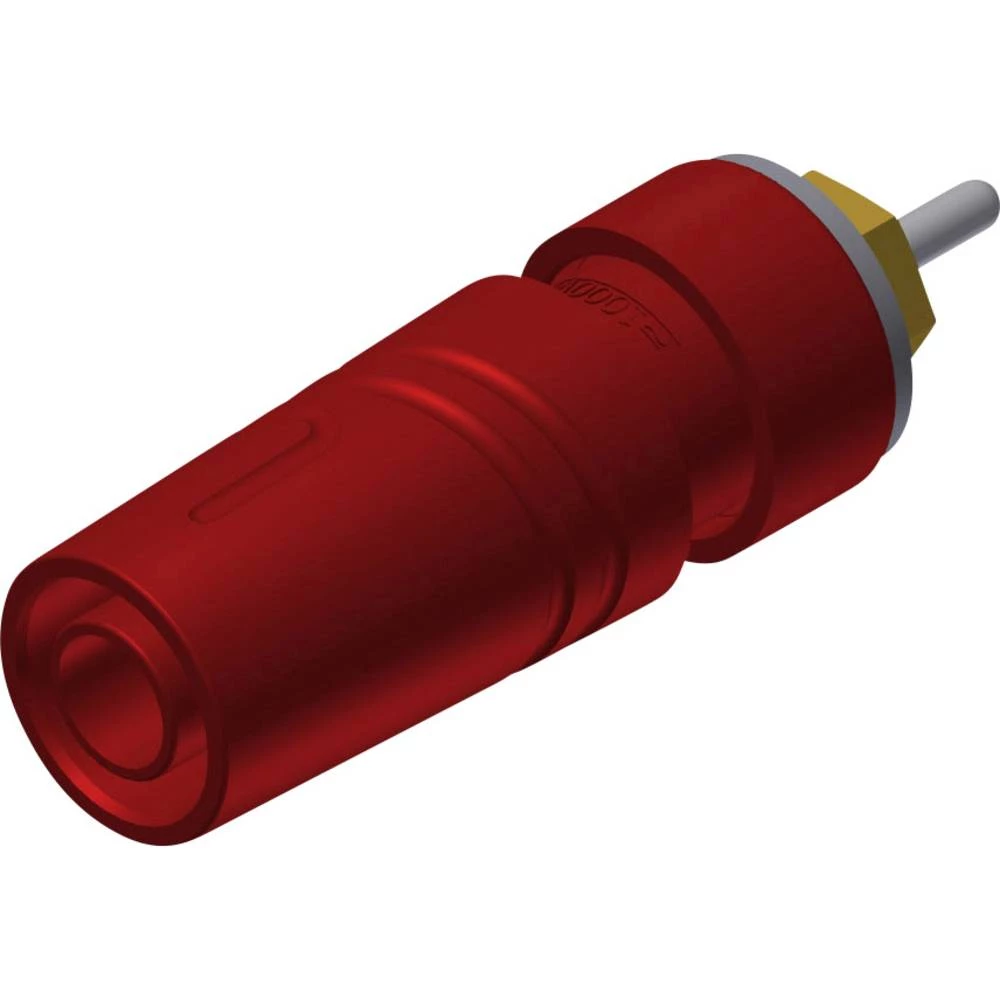 Sigurnosni laboratorijski ženski konektor Ženski konektor, vertikalna ugradnja Zatik-&Oslash;: 4 mm Crvena SKS Hirschmann SAB 26 slika
