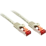LINDY 47345 RJ45 mrežni kabel, Patch kabel CAT 6 S/FTP 3.00 m svijetlosiva  1 St.