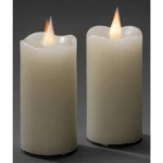 Konstsmide 1887-185 LED svijeća od pravog voska krem-bijela toplo bijela (Š x V) 14.4 cm x 6.9 cm timer