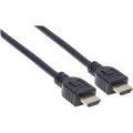 Manhattan HDMI priključni kabel HDMI-A utikač, HDMI-A utikač 2.00 m crna 353939 UL certificiran, Ultra HD (4K) HDMI HDMI kabel slika