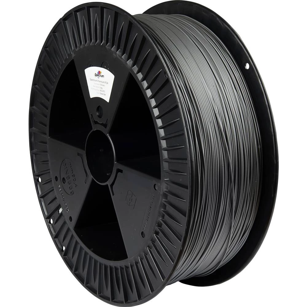 Spectrum Filaments 80128 PLA Premium 3D pisač filament PLA visoka vlačna čvrstoća 1.75 mm 2000 g silver star, srebrna 1 slika