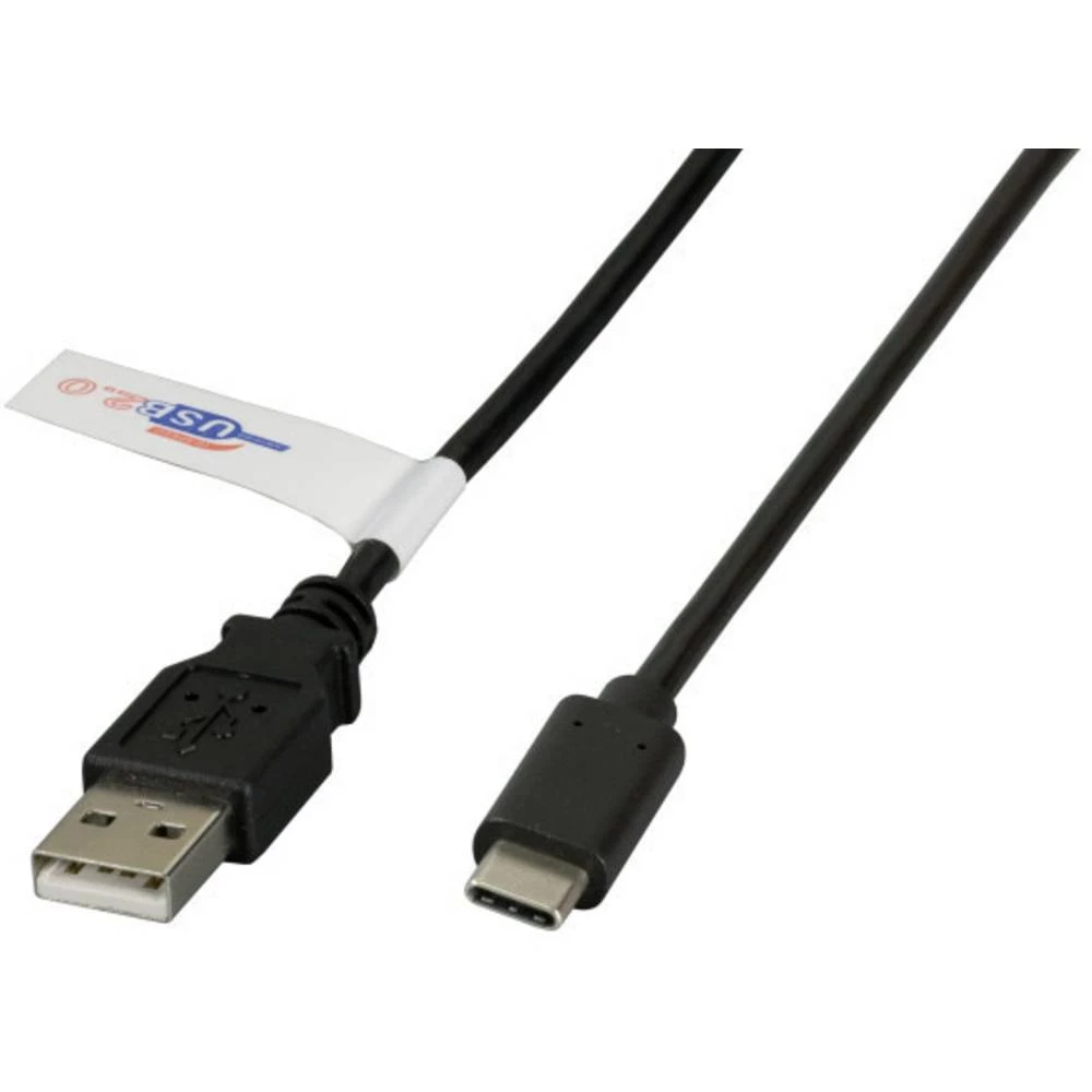 EFB Elektronik USB 2.0 Priključni kabel [1x Muški konektor USB 2.0 tipa A - 1x Muški konektor USB-C™] 0.5 m Crna slika