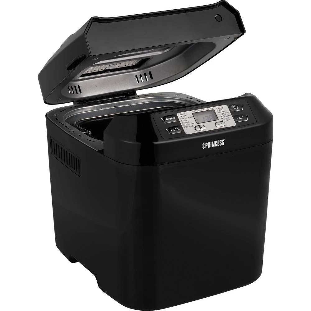 Princess 01.152010.01.001 aparat za pečenje kruha premaz protiv lijepljenja, s mjernom šalicom, sa zaslonom, funkcija ta slika