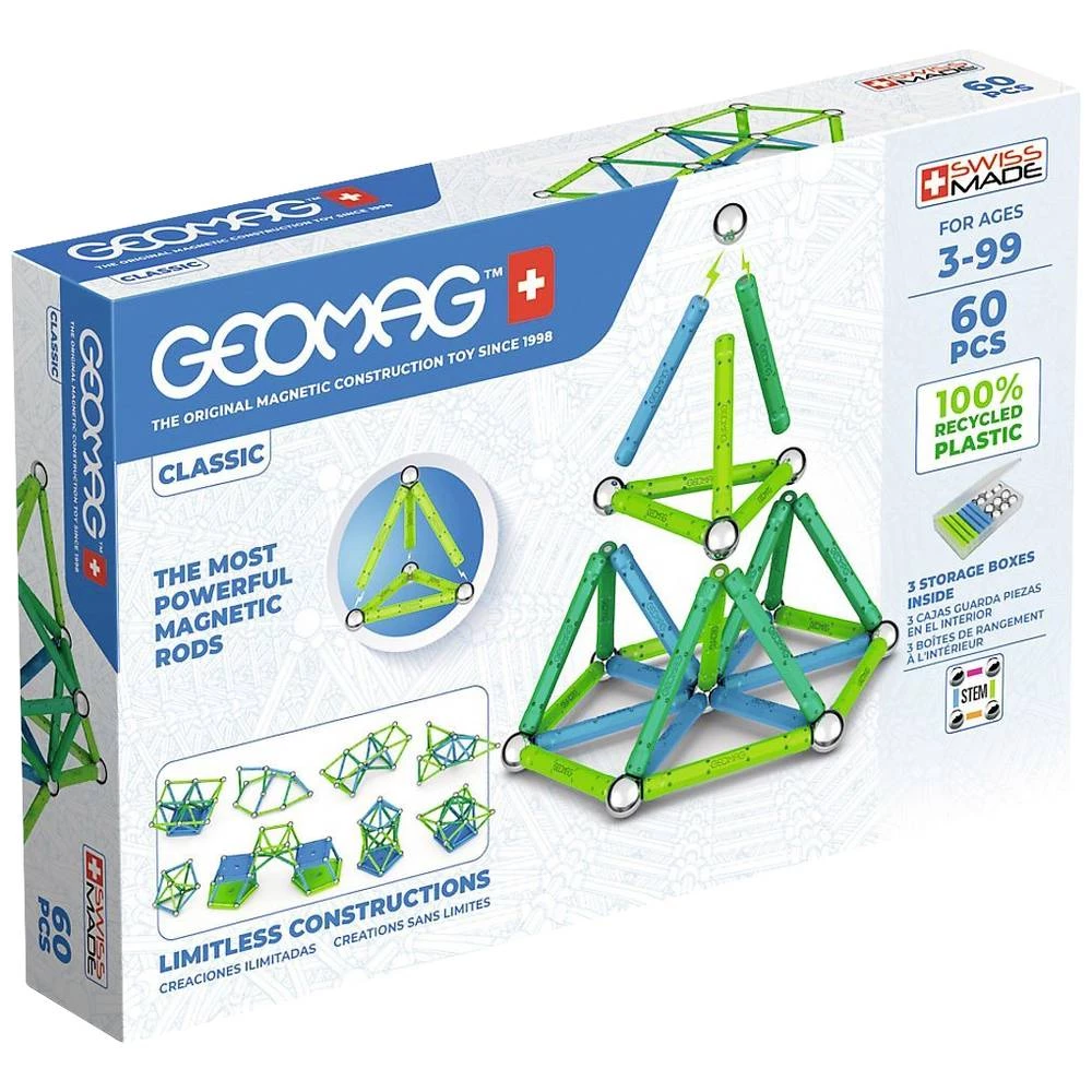 Geomag set komponenta konstruktor Broj dijelova: 60 Starosna skupina: iznad 3 godine slika
