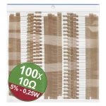 Quadrios 22P062 komplet ugljenoslojnih otpora 10 Ω aksijalno ožičen  0.25 W 5 % 1 Set