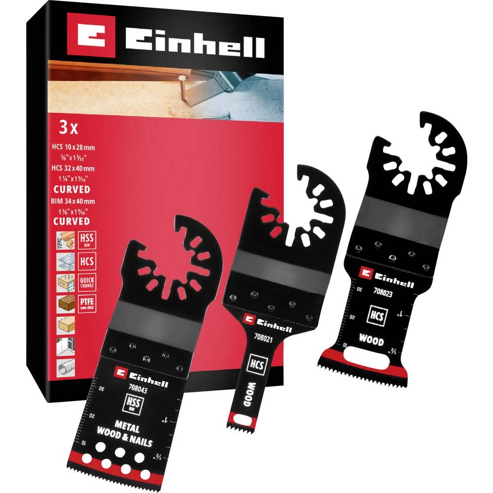 Einhell 708103 Multit.-Set Holz/Metal 3tlg SB HCS, BiM komplet dodatne opreme za višenamjenski alat 1 kom. slika
