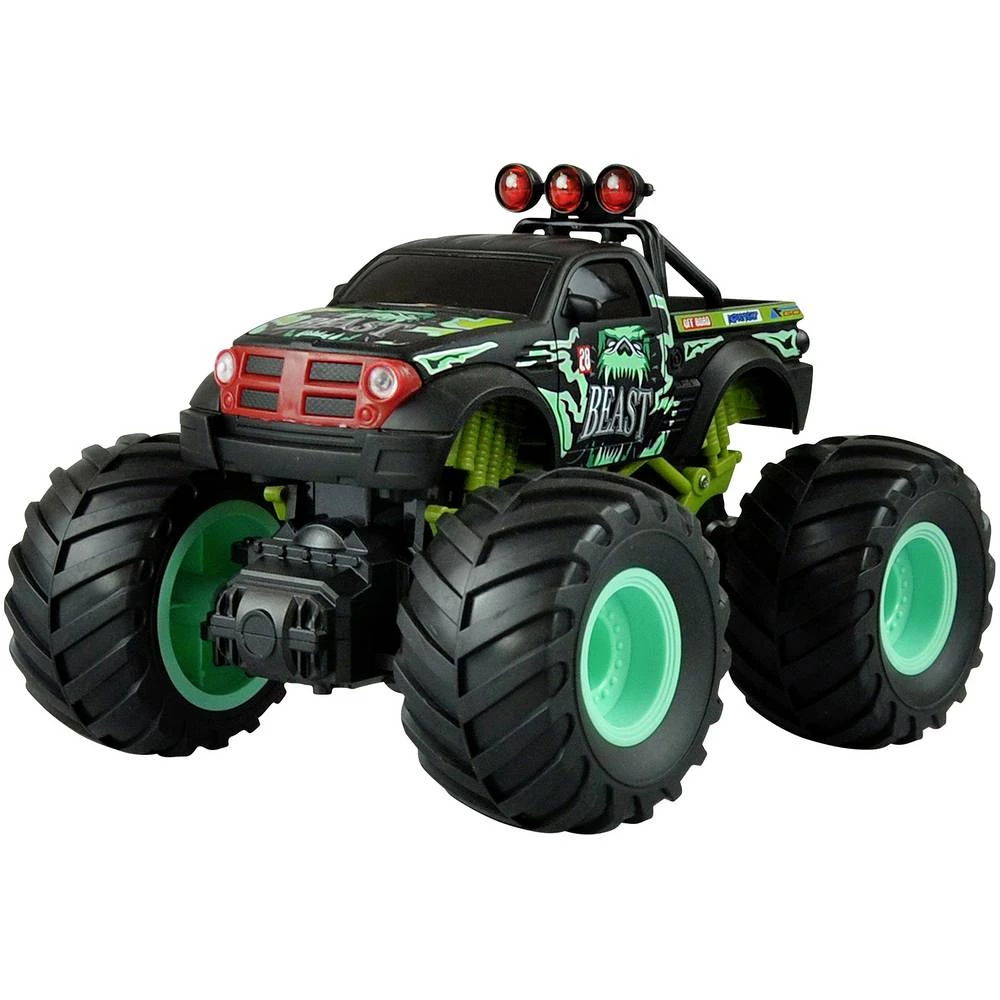 Amewi zelena s četkama 1:18 rc model automobila električni monstertruck pogon na stražnjim kotačima (2wd) rtr 2,4 GHz slika