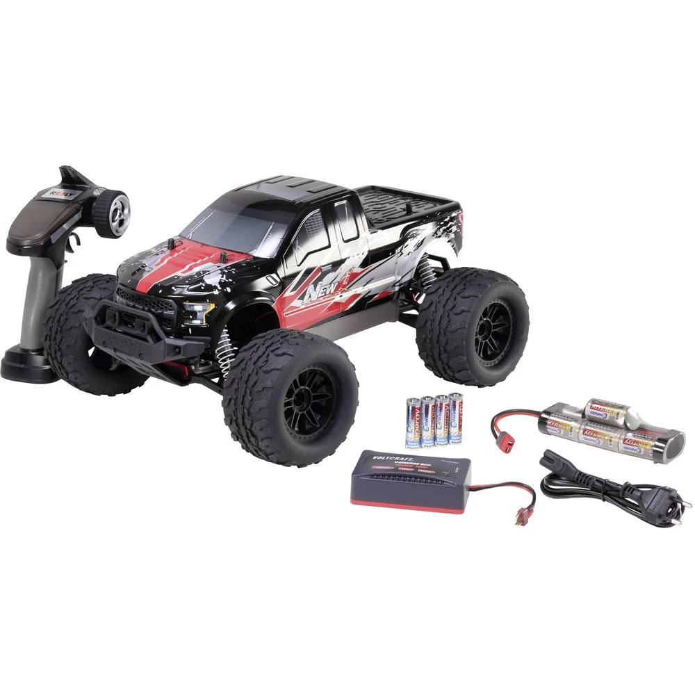Reely NEW1 S četkama 1:10 RC model automobila Električni Monstertruck Pogon na sva četiri kotača (4WD) 100% RtR 2,4 GHz Uklj. ba slika
