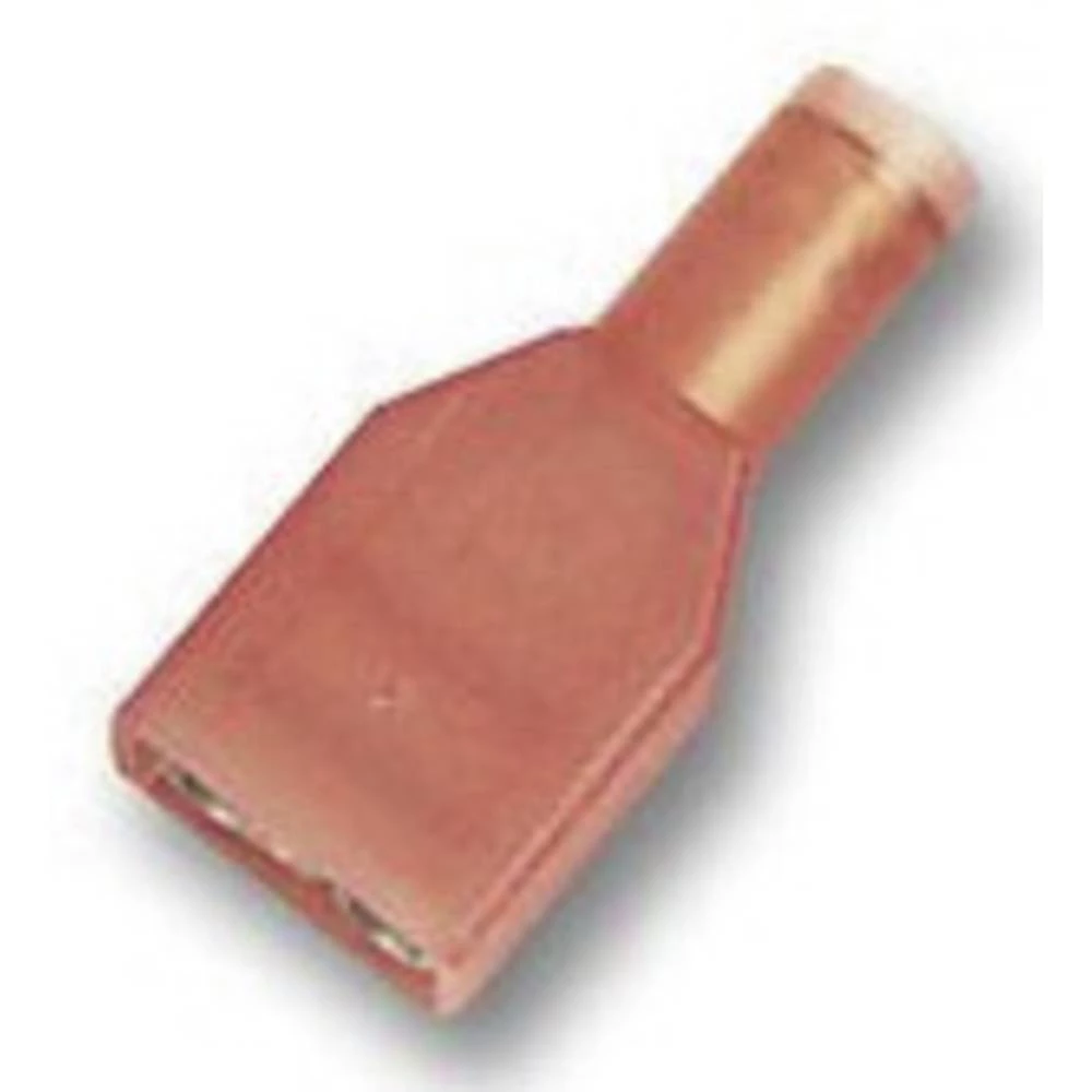 TE Connectivity 2-520103-2 plosnati utikač Širina utikača: 6.3 mm Debljina utikača: 0.8 mm 180 ° potpuno izolirani crven slika