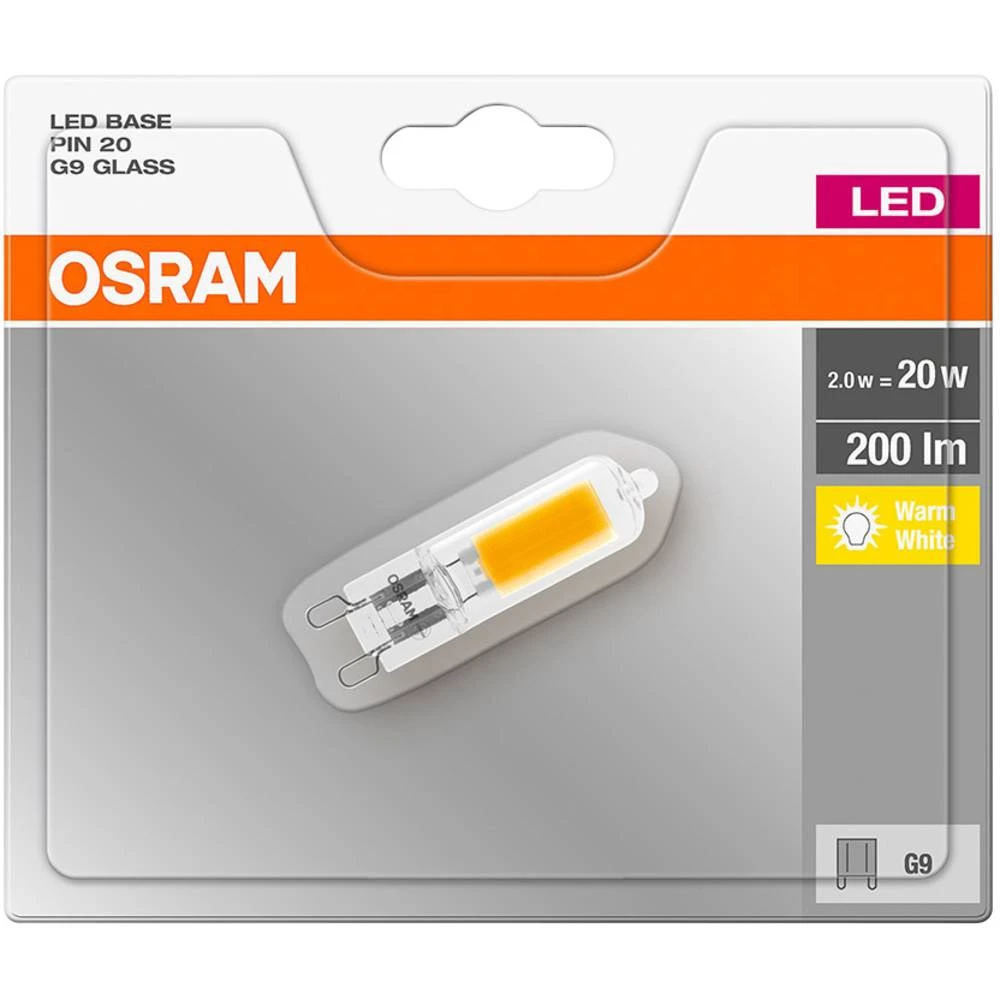 OSRAM LED ATT.CALC.EEK A++ (A+++ - G) G9 Oblik olovke 2 W Toplo bijela (&Oslash; x D) 13.5 mm x 50.0 mm 1 ST slika