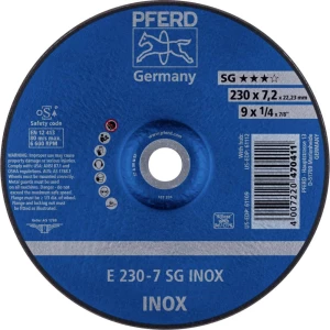 PFERD 62223632 E 230-7 SG INOX ploča za grubu obradu s glavom  230 mm 22.23 mm 10 St. slika