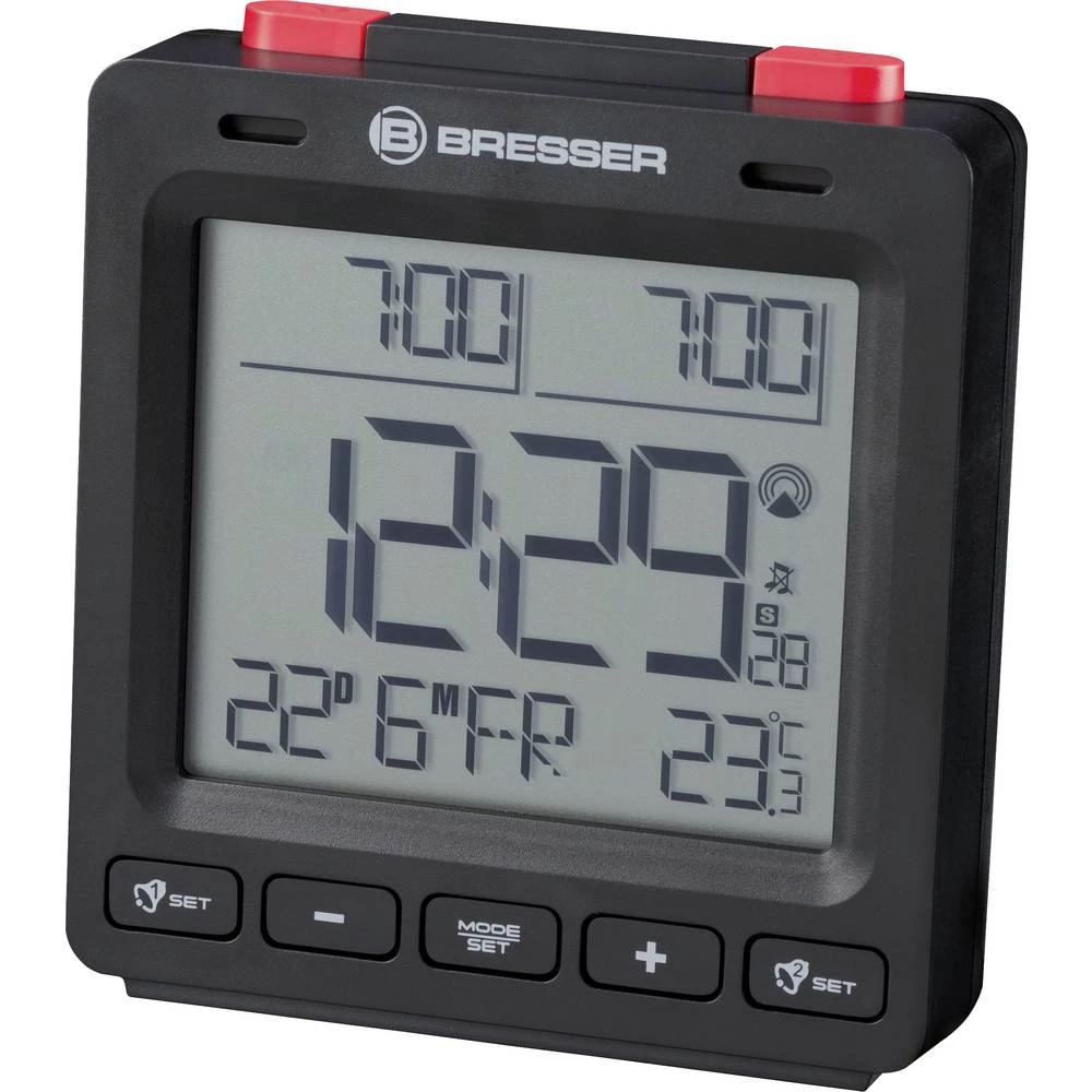Bresser Optik 8010061CM3000 radijski budilica crna Vrijeme alarma 2 slika
