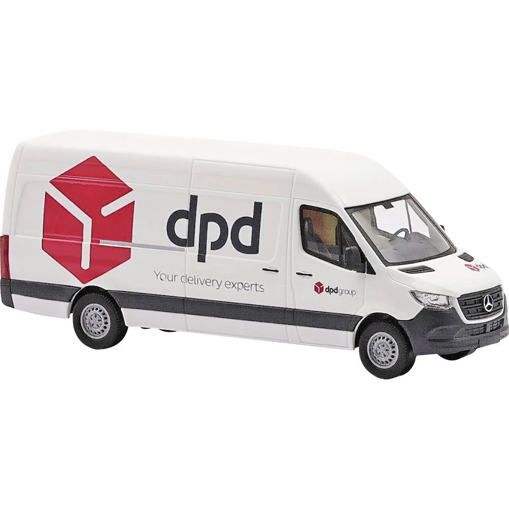 Busch 52634 h0 model automobila Mercedes Benz Sprinter s dugim međuosovinskim razmakom, DPD slika