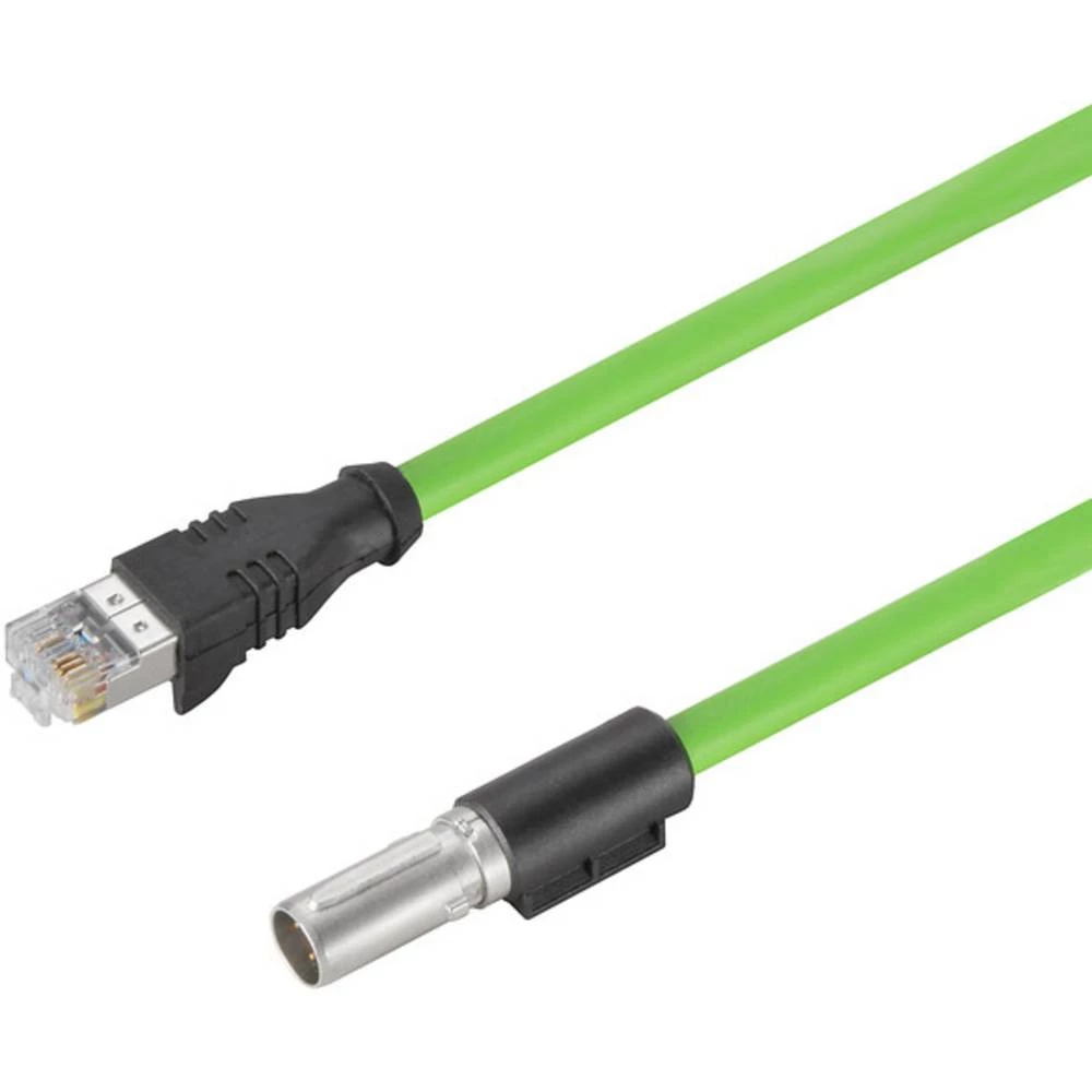 Podatkovni utični konektor za senzor/aktivator, konfekcioniran Ravni muški konektor, Žženski konektor, ravni 1 m Broj polova: 4 slika