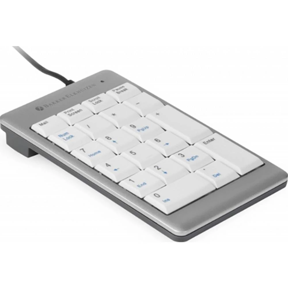 BakkerElkhuizen Ultra 955 Compact žičani numerička tipkovnica, set miša srebrna slika