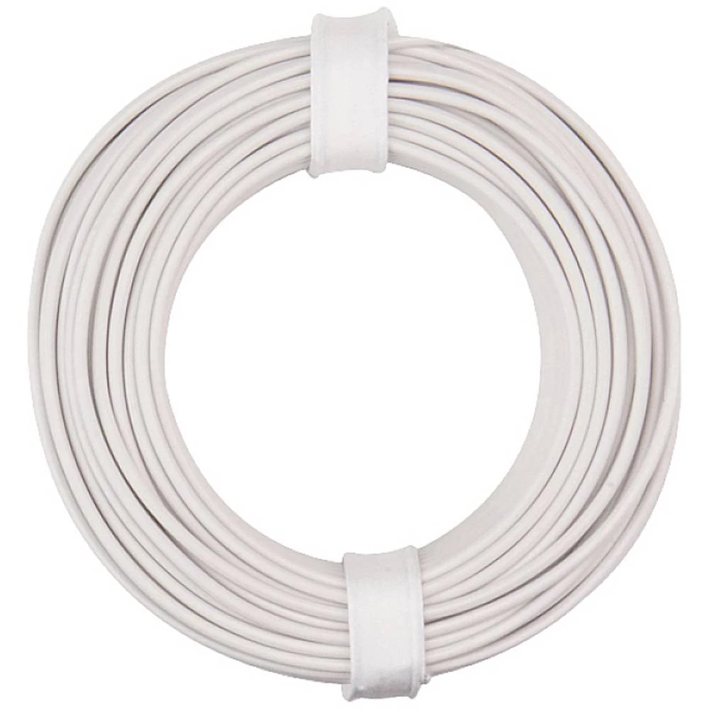 Donau Elektronik 150-015 pletenica  1 x 0.50 mm² bijela 10 m slika