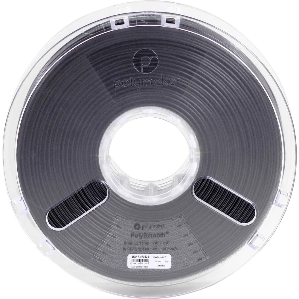 3D pisač filament Polymaker PolySmooth 1612145 1.75 mm Crna 750 g slika