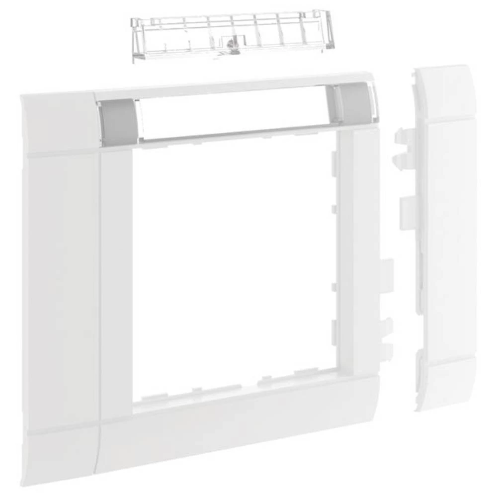 Hager GR0802B9016 okvirna ploča modularna ZS 50 mm OT80 hfr Bfeld prometno bijela Hager GR0802B9016 blenda   1 St. bijela slika