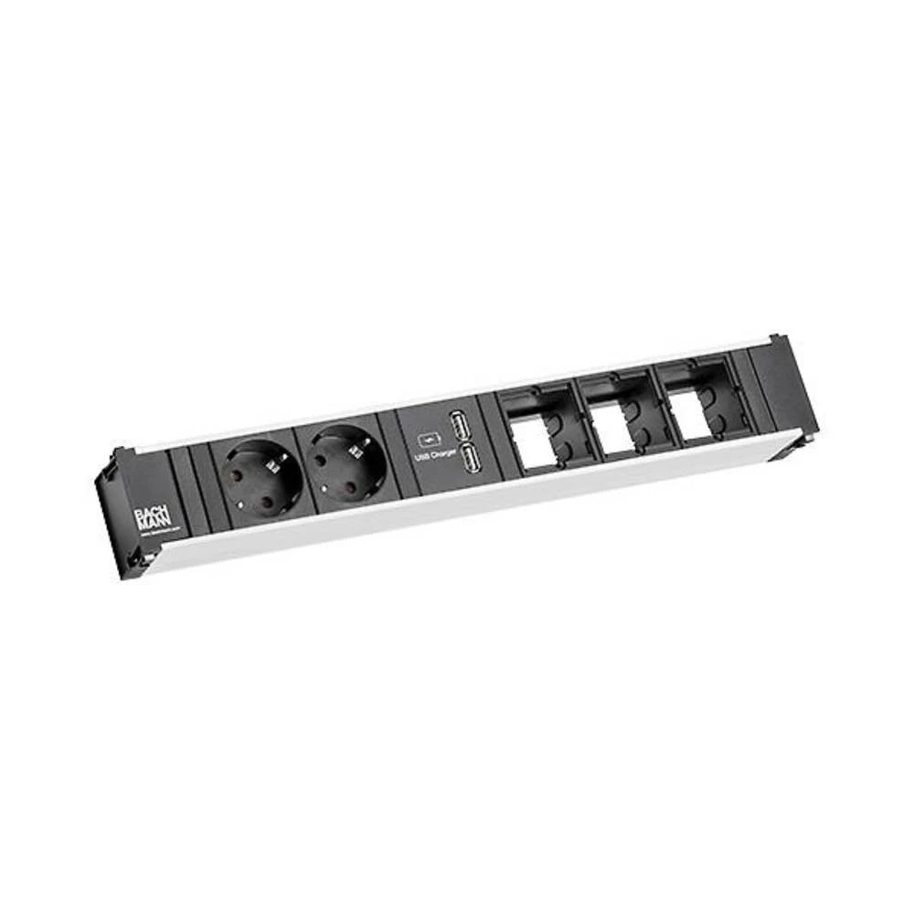 Bachmann 9120168 letva s utičnicama srebrno-crna kom. slika