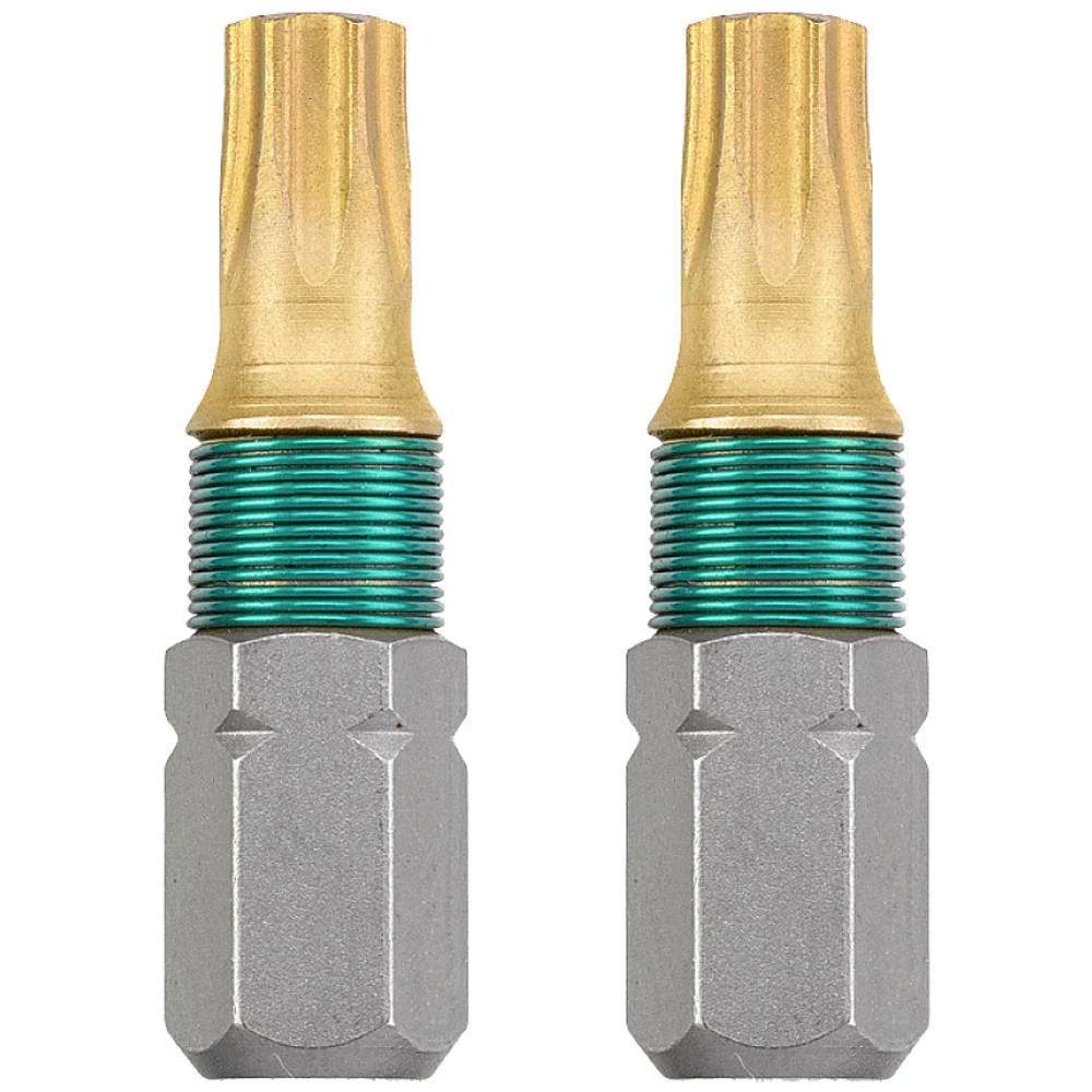 kwb 2 x bita 25 mm TX T25 titan 124225 (kosit, čelik TQ 60, ISO 1173, pogon C6.3) kwb  124225 TX-bit T 25 titan  C 6.3 2 St. slika