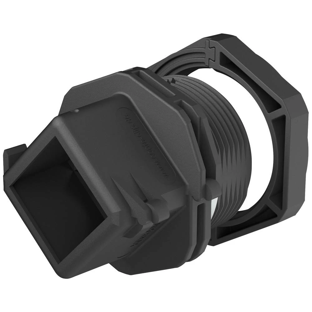 CONTA-CLIP 28611.4 kabelska uvodnica s učvrsnom maticom, s brtvom, sa zaštitom od potega M25  poliamid 6.6 crna 10 St. slika