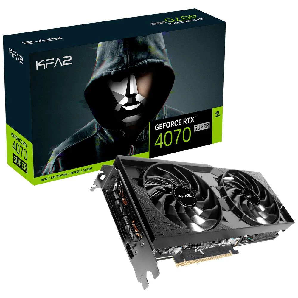 KFA2 grafička kartica Nvidia GeForce RTX 4070 Super 2X 1-Click OC  12 GB GDDR6X-RAM PCIe x16  HDMI™, DisplayPort NVIDIA slika