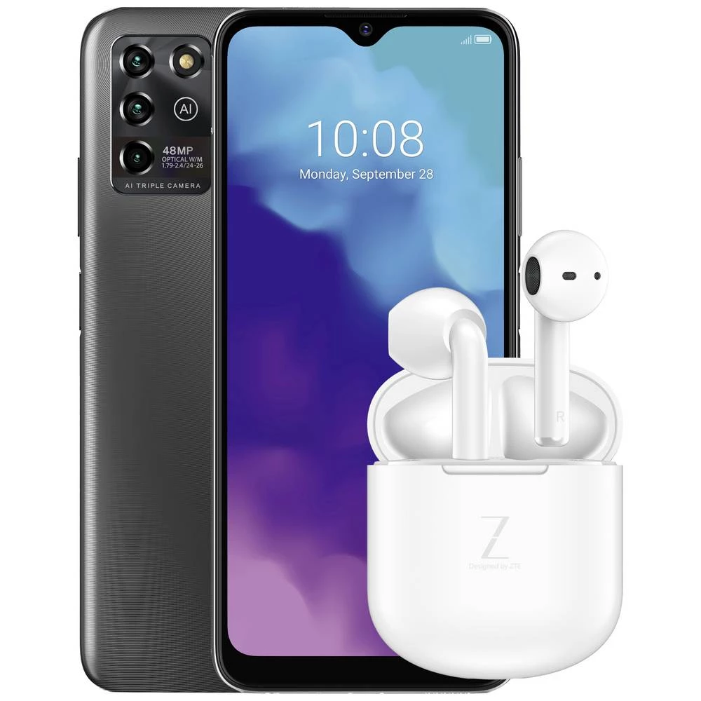 ZTE Blade V30 vita + Buds white pametni telefon 128 GB 17.3 cm (6.82 palac) siva Android™ 11 Dual-SIM slika