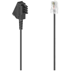Hama telefon priključni kabel [1x muški konektor TAE-N - 1x RJ11-muški konektor 6p2c] 6 m crna slika