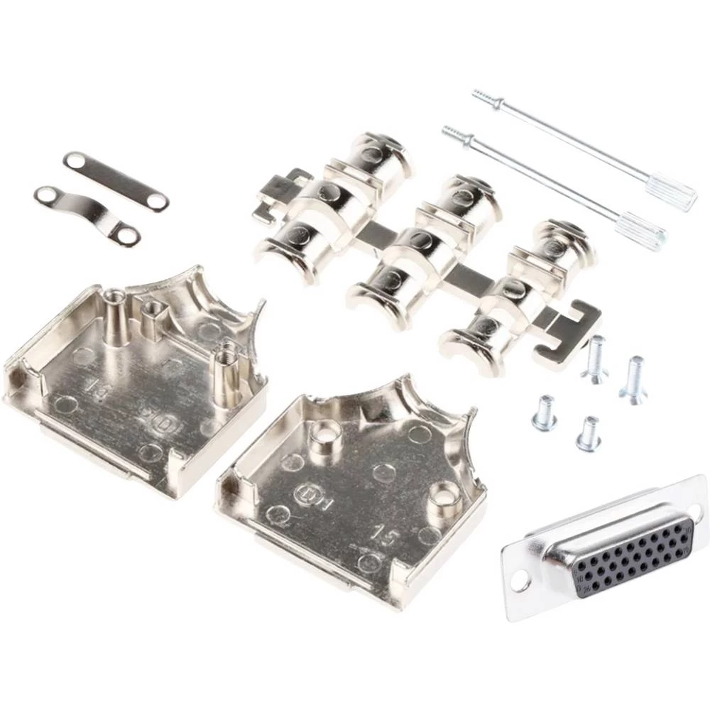 MH Connectors MHDM15-HD26FS-K komplet D-Sub pinskih konektora 180 ° Broj polova (broj): 15 lemni kup 1 kom. slika