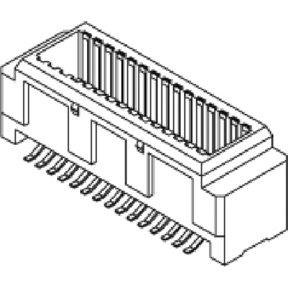 Molex ugradna standardna letva s muškim kontaktima Ukupan broj polova 40 Raster: 0.5 mm 501920-4001-TR375 kom. Tape on slika