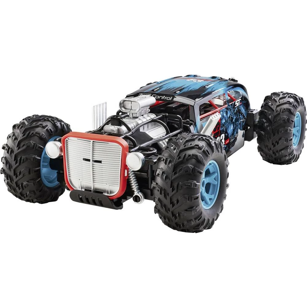 Revell Hot Rod Muscle Racer plavo-crna boja 1:12 rc model automobila električni truggy rtr 2,4 GHz slika