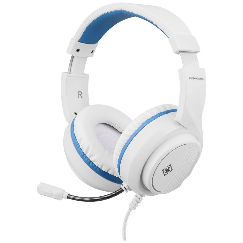 DELTACO GAMING GAM-127-W igre On Ear Headset žičani stereo bijela slika